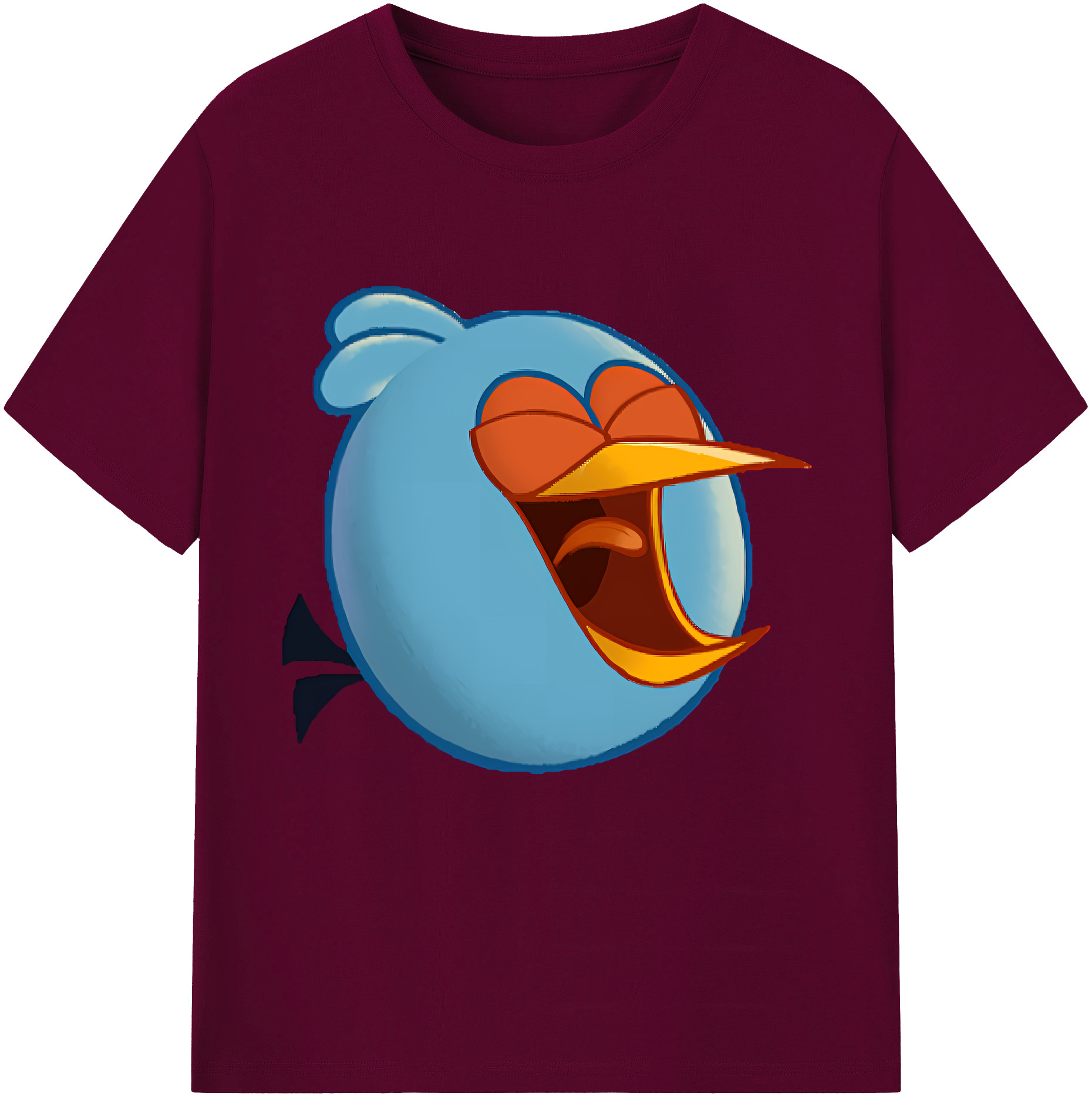 （画像用） Angry Birds アングリーバード レディースカジュアルプリントTシャツ（綿100％）